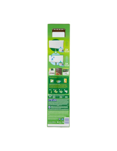 offerta Swiffer Dry+Wet Kit Scopa 1 Manico + 8 Panni Cattura Polvere+ 3 Panni Umidi Lavapavimenti