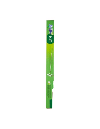 offerta Swiffer Dry+Wet Kit Scopa 1 Manico + 8 Panni Cattura Polvere+ 3 Panni Umidi Lavapavimenti