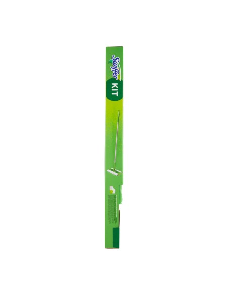 offerta Swiffer Dry+Wet Kit Scopa 1 Manico + 8 Panni Cattura Polvere+ 3 Panni Umidi Lavapavimenti