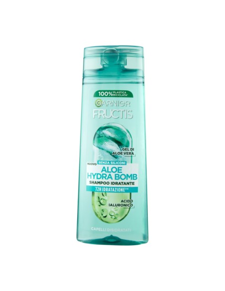 offerta Garnier Fructis Shampoo Idratante Aloe Hydra Bomb con Gel Aloe Vera 250 ml