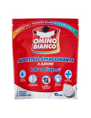 offerta Omino Bianco Additivo Smacchiante IdroCaps 5 Azioni 10 Caps