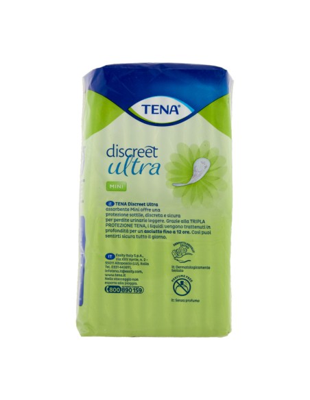 offerta Tena Lady Discreet Ultra Assorbenti Mini con Tripla Protezione 20 Pz