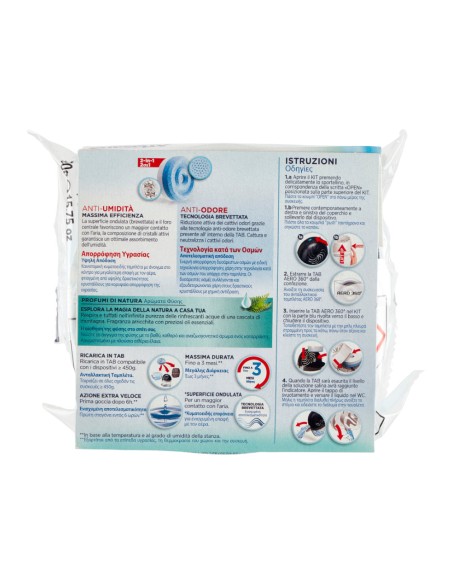offerta Ariasana Ricarica Tab Aero 360. Assorbiumidità 2in1 Fragranza Cascata di Montagna 450 g