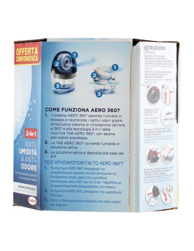 offerta Ariasana Ricariche Tab Aero 360. Assorbiumidità Fragranza Fiori di Campo 2 Pz 