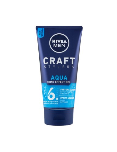 offerta Nivea Men Craft Stylers Gel Capelli Aqua Shiny Fissaggio Mega Forte 150 ml