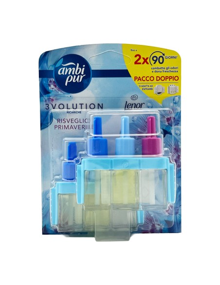 offerta Ambi Pur Lenor 3Volution 2 Ricariche Risveglio Primaverile 20 ml