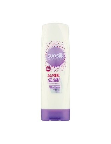 offerta Sunsilk Super Glow Balsamo +Nutrimento per Capelli Lisci Spenti 185 ml 