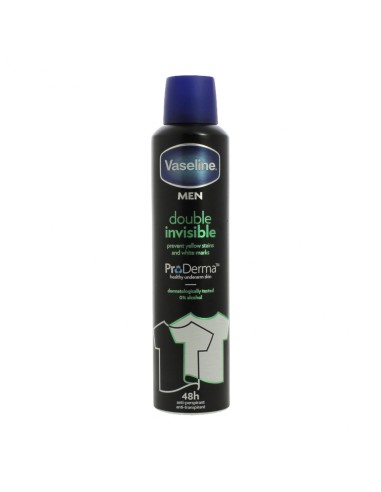 offerta Vaseline Men Deodorante Spray Double Invisible Antitraspirante Durata 48h 250 ml