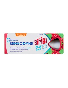 Sensodyne Prosmalto Dentifricio Bimbi 0-6 Anni Gusto Fragola e Menta 50 ml