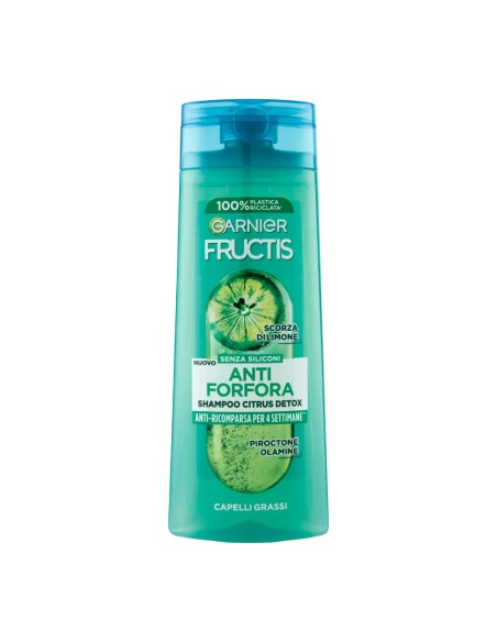 offerta Garnier Fructis Shampoo Anti Forfora Citrus Detox con Scorza di Limone 250 ml