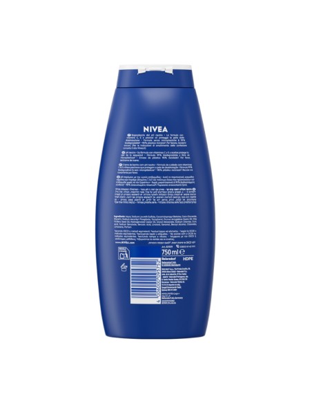 offerta Nivea Creme Care Bagno Schiuma pH Neutro con Oli Nutrienti 750 ml