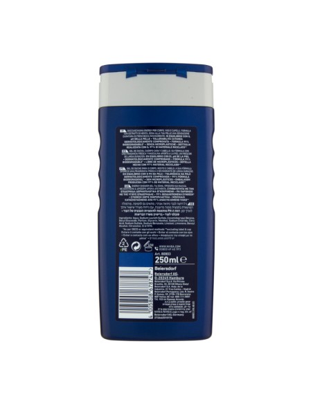 offerta Nivea Men Energy Doccia Gel 3in1 Corpo Viso e Capelli Effetto Freschezza 250 ml