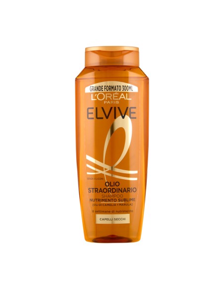offerta Elvive L'Oreal Paris Olio Straordinario Shampoo Nutriente per Capelli Secchi 300 ml