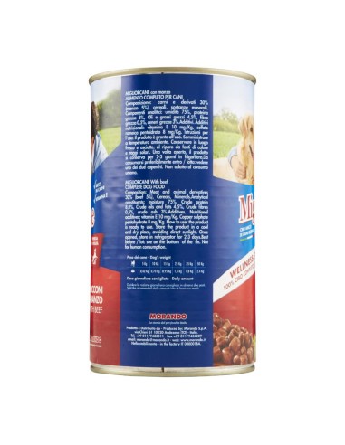 offerta Morando Migliorcane Wellness System Cibo Umido per Cani Bocconi con Manzo 1250 g