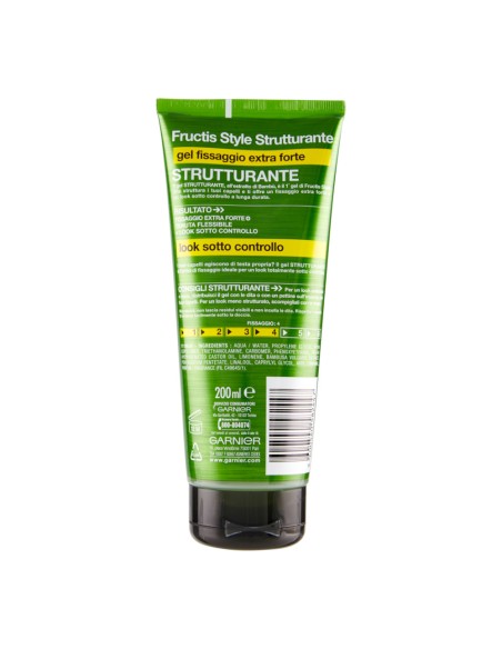 offerta Garnier Fructis Style Strutturante Gel Extra Forte 04 con Estratto di Bambù 200 ml