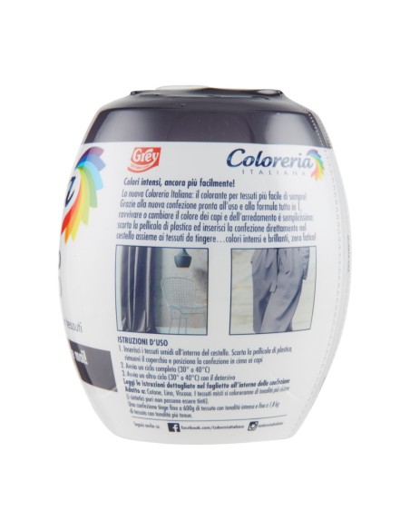 offerta Coloreria Italiana Colorante per Tessuti Grigio Antico 350 g