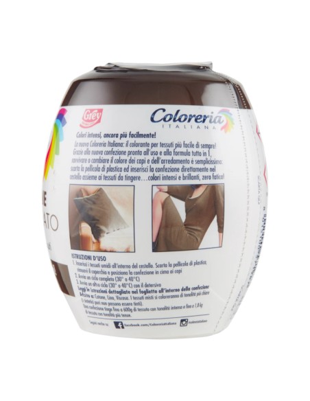 offerta Coloreria Italiana Colorante per Tessuti Marrone Cioccolato 350 g