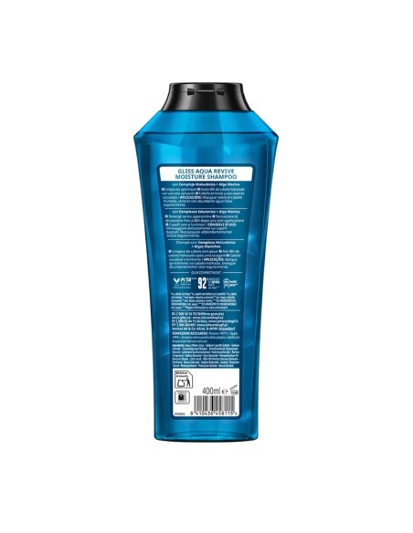 offerta Schwarzkopf Gliss Shampoo Aqua Revive per Capelli da Normali a Secchi 400 ml