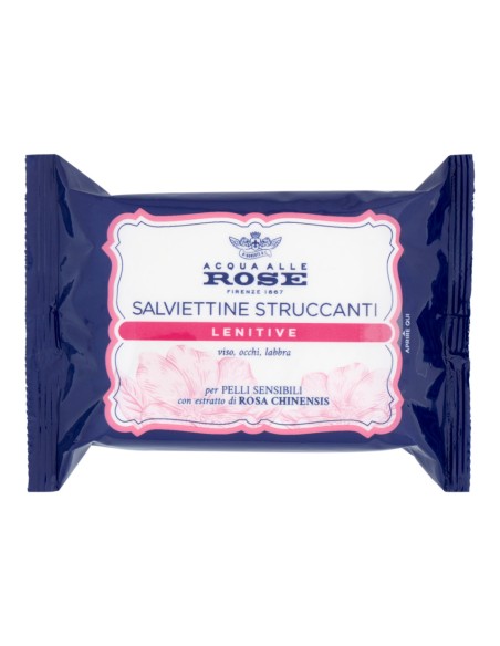 offerta Acqua alle Rose Salviettine Struccanti Lenitive Viso Occhi e Labbra Pelli Sensibili 20 Pz