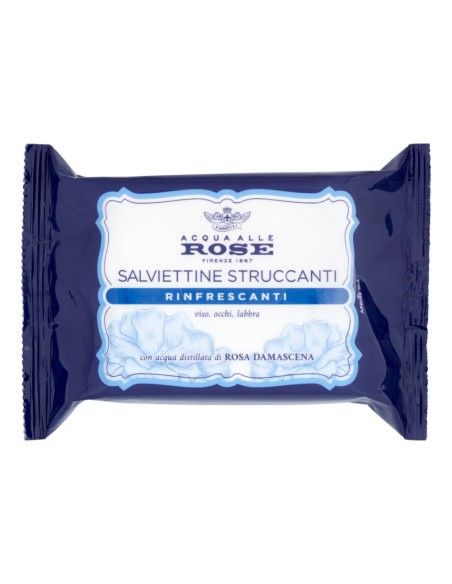 offerta Acqua alle Rose Salviettine Struccanti Rinfrescanti Viso Occhi e Labbra 20 Pz