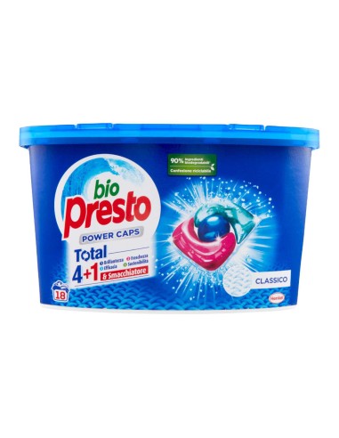 offerta Bio Presto Detersivo Power Caps Total 4+1 Classico 18 Lavaggi