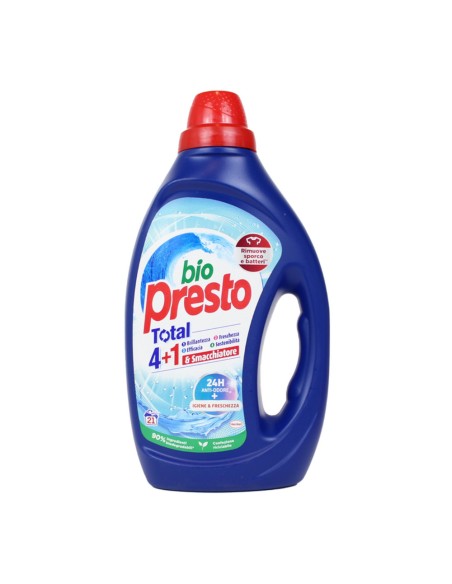 offerta Bio Presto Detersivo Liquido Total 4+1  Igiene e Freschezza 21 Lavaggi 945 ml