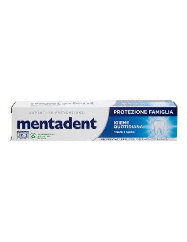 offerta Mentadent Protezione Famiglia Dentifricio Igiene Quotidiana Fluoro e Calcio 75 ml