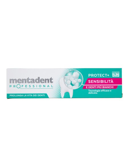 offerta Mentadent Professional Dentifricio Protect+ Sensibilità e Denti più Bianchi 75 ml