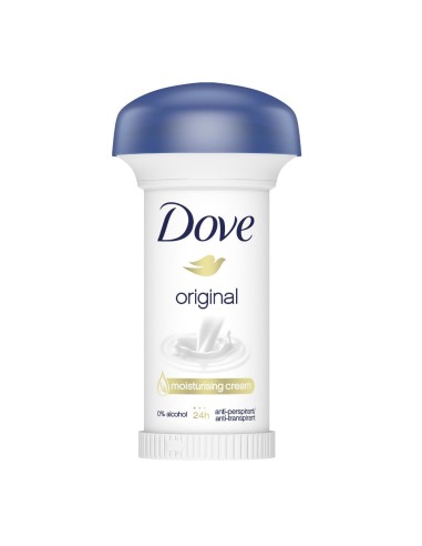 offerta Dove Deodorante Crema Original Antitraspirante 0% Alcool Mushroom 50 ml