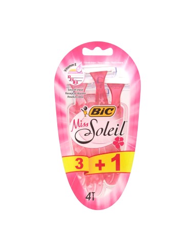 offerta Bic Miss Soleil Rasoio Trilama e Striscia Lubrificata con Vitamina E 4 Pz