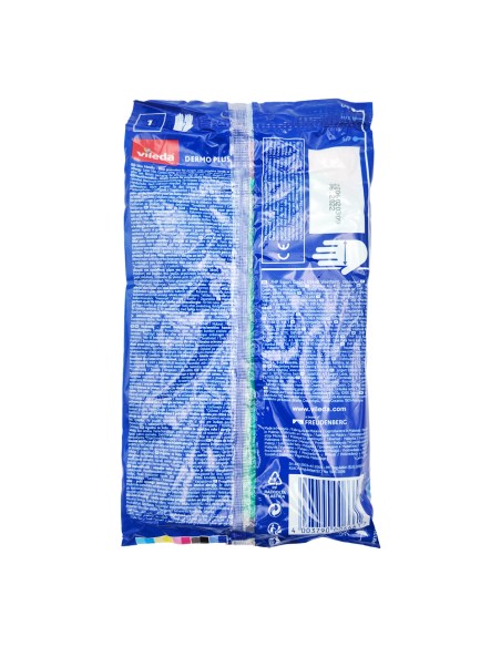offerta Vileda Dermo Plus Guanti Senza Lattice Interno in Cotone Taglia L