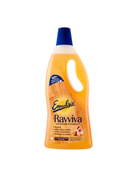 offerta Emulsio Detergente Pavimenti Ravviva Parquet Olio di Mandorla e Legno di Sandalo 750 ml offerta Emulsio Detergente Pavimenti Ravviva Parquet Olio di Mandorla e Legno di Sandalo 750 ml