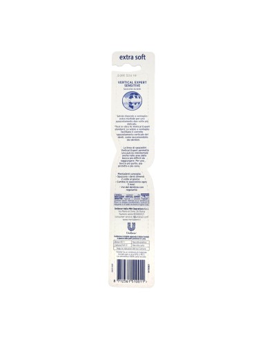 offerta Mentadent Spazzolino Vertical Expert Sensitive con Setole Extra Soft a Ventaglio 1 Pz