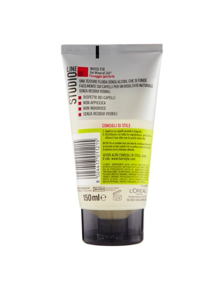 offerta Studio Line Invisible Fix Gel Mineral 24h Senza Acool Fissaggio Iper-Forte 150 ml