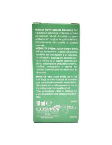 offerta Bionsen Purity Rituals Essenza Balsamica Effetto Antibatterico Oli Essenziali Pino e Eucalipto 10 ml 