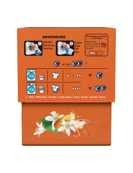 offerta Lenor Pods All in 1 Detersivo in Capsule per Capi Colorati Fragranza Fiori di Arancio 15 pods