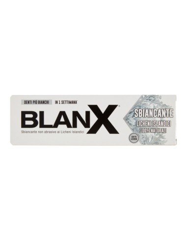 offerta Blanx Dentifricio Sbiancante con Licheni Islandici 100% Naturali 75 ml