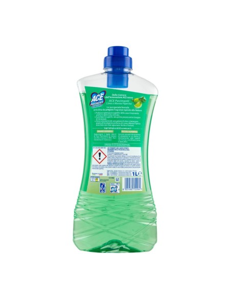 offerta Ace Pavimenti Igienizzante Senza Candeggina Fragranza Lime e Menta Piperita 1 L