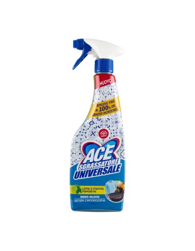 offerta Ace Spray Sgrassatore Universale Lime e Menta Piperita Senza Candeggina 600 ml