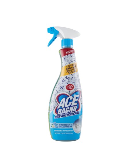 offerta Ace Spray Bagno Anticalcare Fragranza Orchidea e Gelsomino Senza Candeggina 600 ml