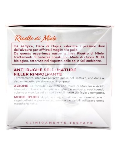offerta Cera di Cupra Ricette di Miele Crema Viso Anti-Rughe Pelli Mature 50 ml