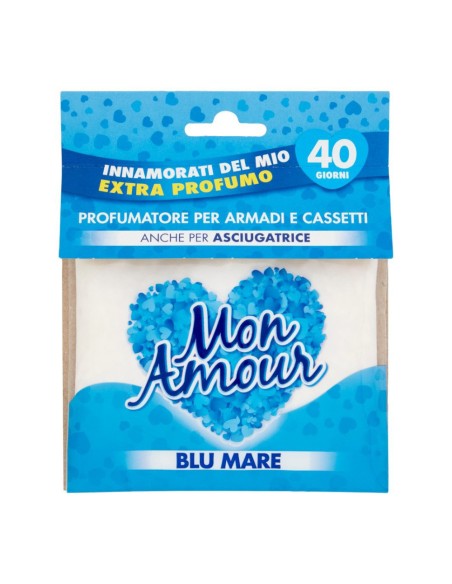 offerta Mon Amour Profumatore per Armadio e Cassetti Fragranza Blu Mare 12 g