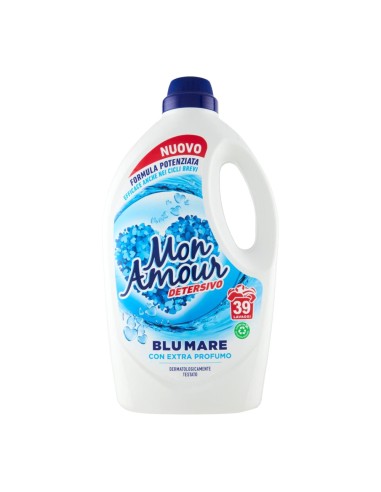 offerta Mon Amour Detersivo Liquido per Lavatrice Blu Mare con Extra Profumo 1,56 L