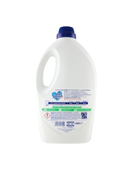 offerta Mon Amour Detersivo Liquido per Lavatrice Blu Mare con Extra Profumo 1,56 L