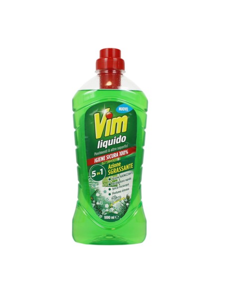 offerta Vim Liquido Pavimenti Azione Sgrassante 5in1 Fragranza Pino 1 L