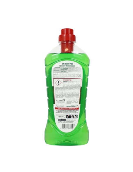offerta Vim Liquido Pavimenti Azione Sgrassante 5in1 Fragranza Pino 1 L