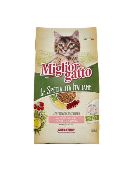 offerta Migliorgatto Le Specialità Italiane Appetitosi Croccantini con Suino e Verdure 1,5 Kg offerta Migliorgatto Le Specialità Italiane Appetitosi Croccantini con Suino e Verdure 1,5 Kg