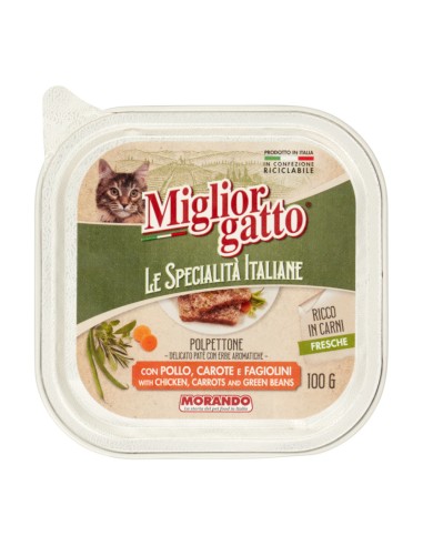 offerta Morando Migliorgatto Specialità Italiane Polpettone Patè Delicato con Pollo 100 g