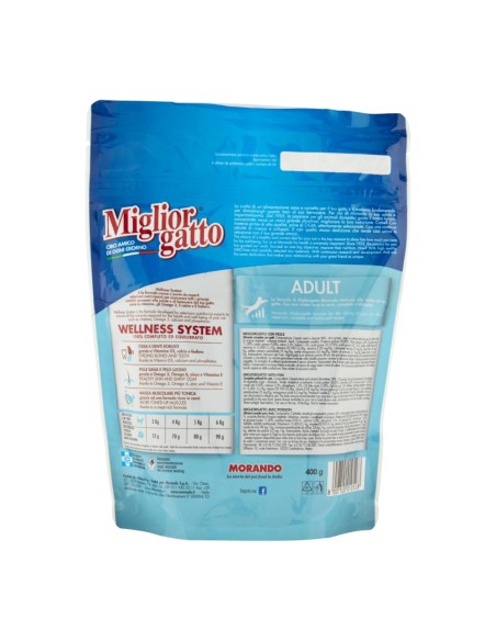 offerta Morando Migliorgatto Wellness System Adult Croccantini per Gatto con Pesce 400 g