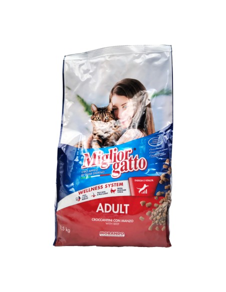 offerta Morando Migliorgatto Wellness System Adult Croccantini per Gatto con Manzo 1,5 Kg offerta Morando Migliorgatto Wellness System Adult Croccantini per Gatto con Manzo 1,5 Kg